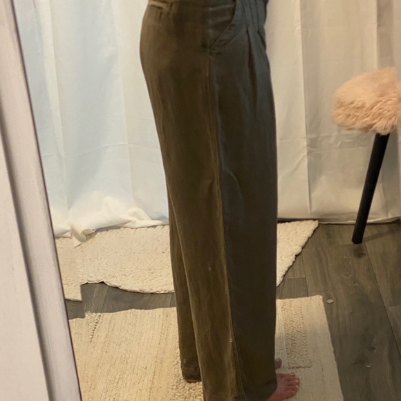 Wide leg khaki pant. Free People - Picture 3 of 9